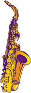 An alto saxophone
